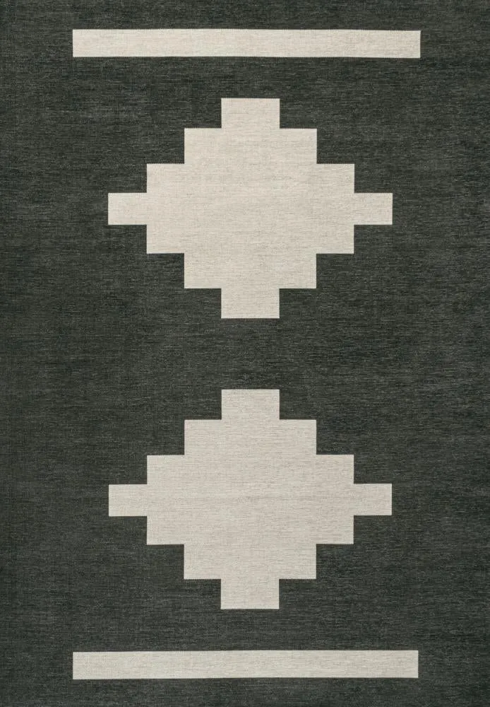 Beatrice Geometric Tribal Medallion Machine-washable Area Rug