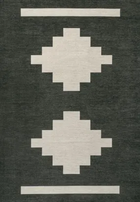 Beatrice Geometric Tribal Medallion Machine-washable Area Rug
