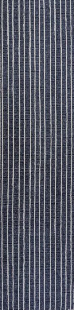Belle Distressed Ticking Stripe Machine-washable Area Rug