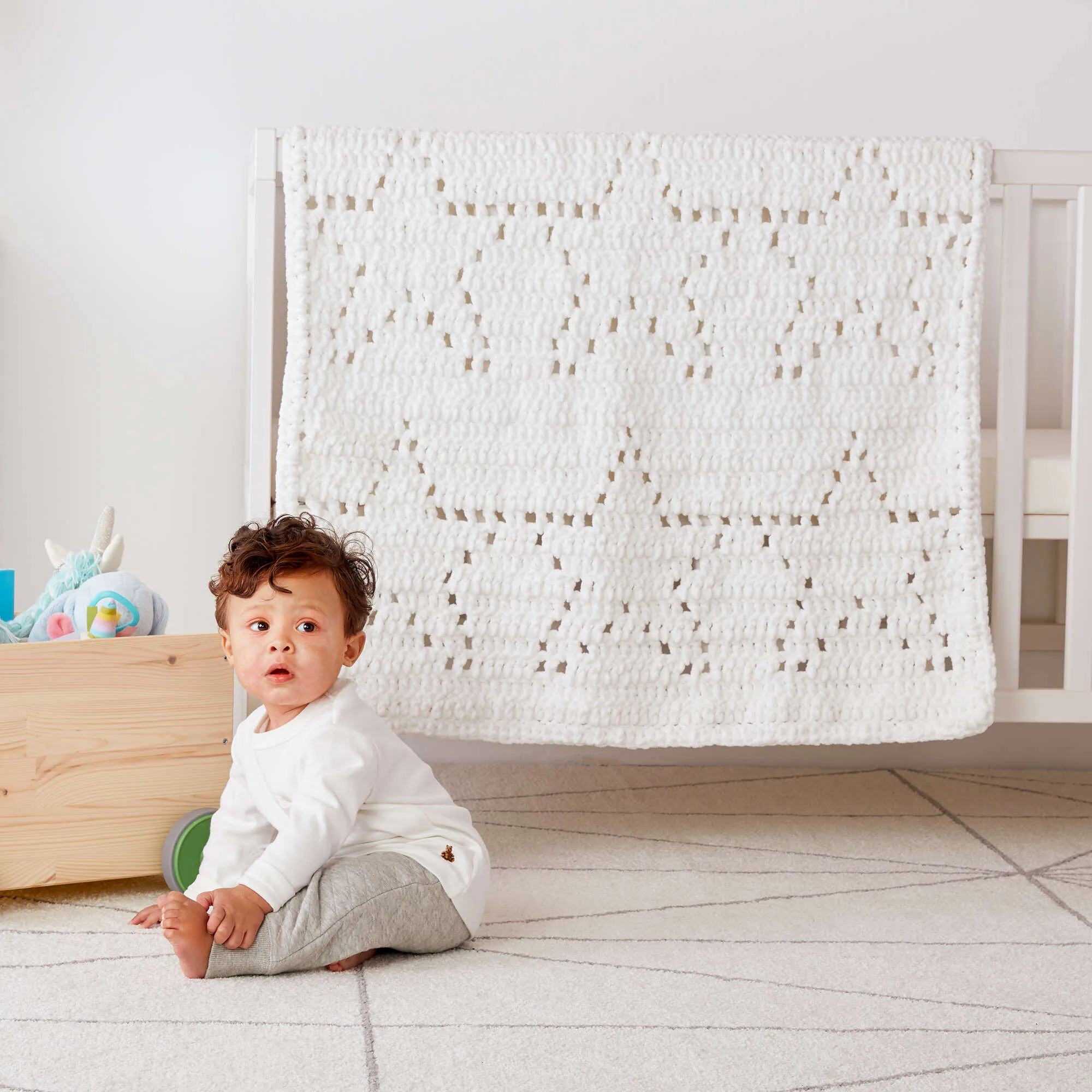 Bernat Star Of The Show Crochet Blanket
