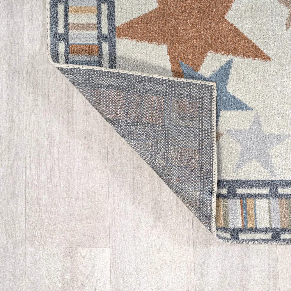 Better Gazer Geometric Machine-Washable Area Rug