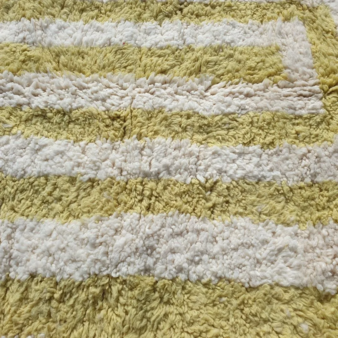 Biria | Beni Ourain 6x10 Moroccan Rug Ultra Soft | Handmade Berber Wool Carpet | 6'89x10'24 Ft | 210x312 cm