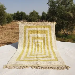 Biria | Beni Ourain 6x10 Moroccan Rug Ultra Soft | Handmade Berber Wool Carpet | 6'89x10'24 Ft | 210x312 cm