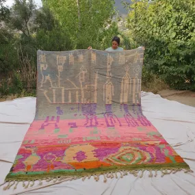 Bkata | Boujaad Moroccan Rug 11'88x7'81 Ft | 362x238 cm | 100% wool handmade in Morocco