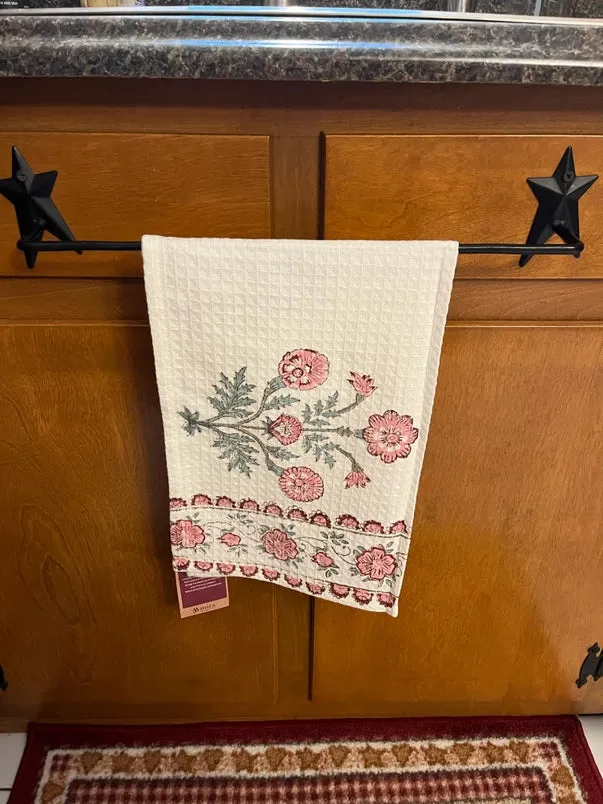 Block Print Textured Towels