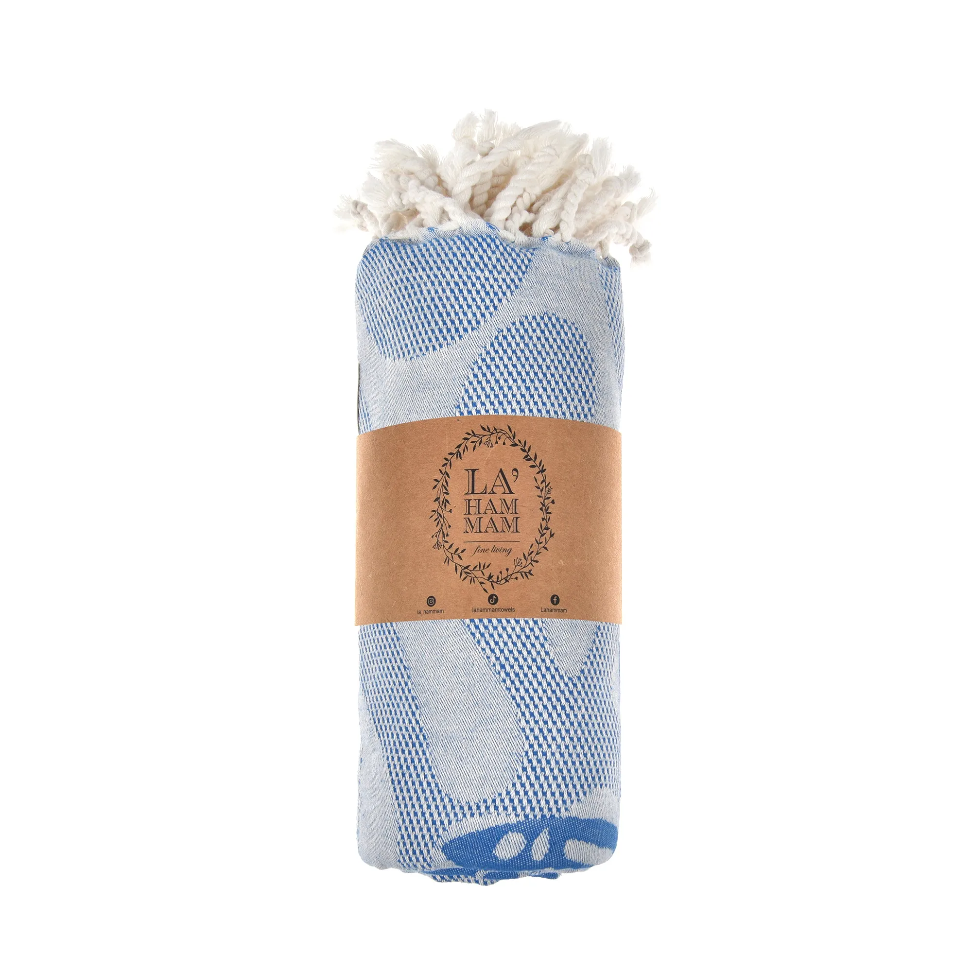 Blue Whale Peshtemal Pure Cotton Throw Blanket