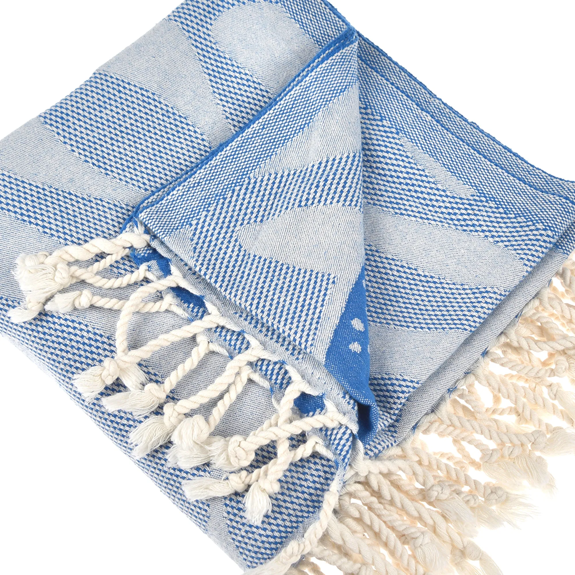 Blue Whale Peshtemal Pure Cotton Throw Blanket
