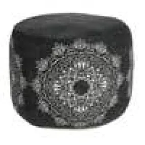 Boho Chic Mandala Medallion Pouf Ottoman