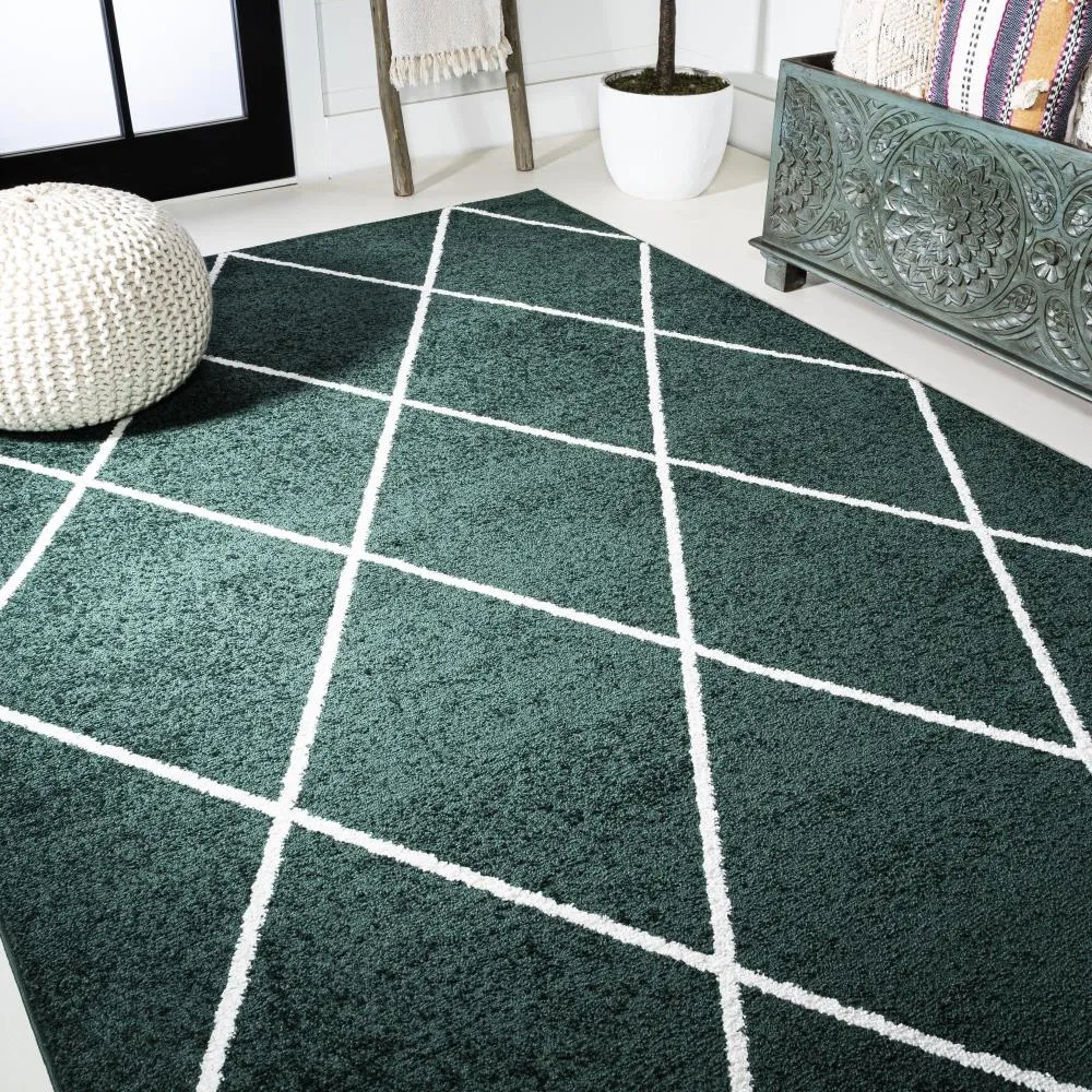 Bounty Minimalist Diamond Trellis Area Rug