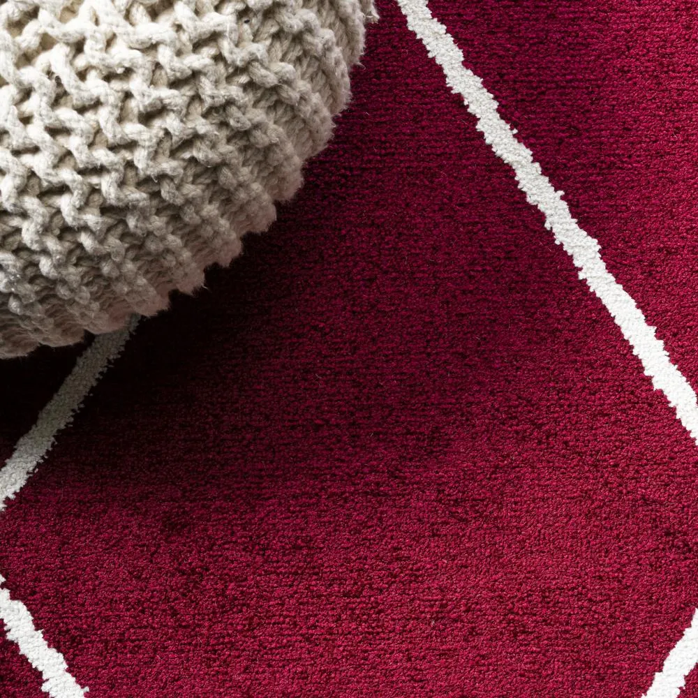 Bounty Minimalist Diamond Trellis Area Rug