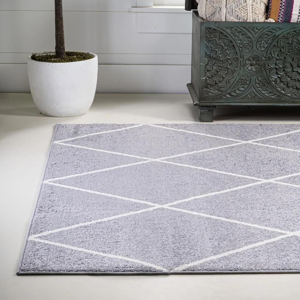 Bounty Minimalist Diamond Trellis Area Rug