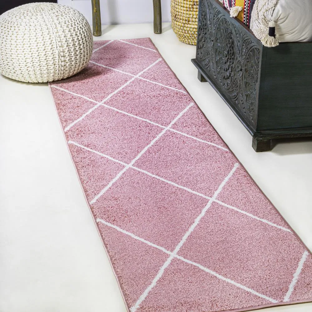 Bounty Minimalist Diamond Trellis Area Rug