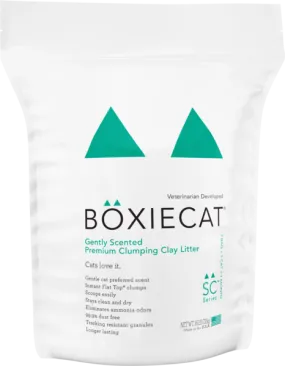 BoxieCat Premium Clumping Clay - Gently Scented - Cat Litter