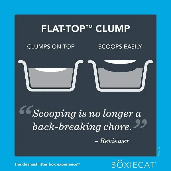 Boxiecat Scent-Free Premium Clumping Clay Cat Litter, 28lb