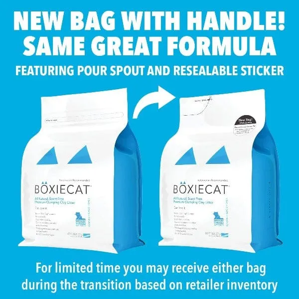 Boxiecat Scent-Free Premium Clumping Clay Cat Litter, 28lb