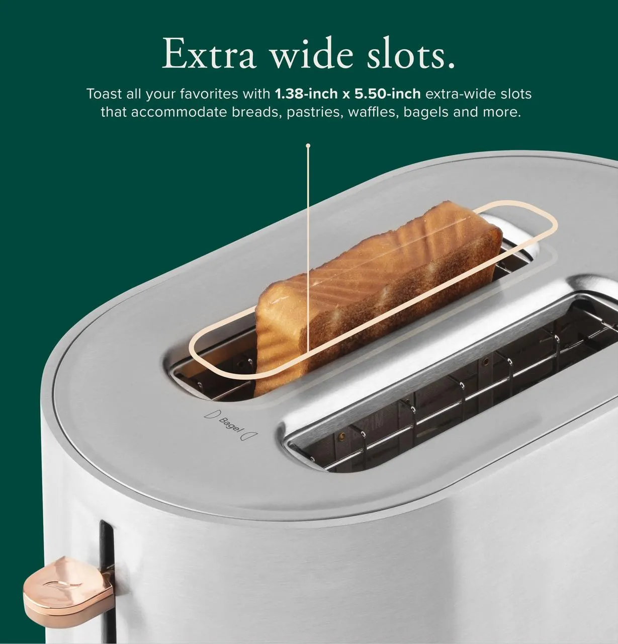 Cafe C9TMA2S2PS3 Caf(eback)™ Express Finish Toaster