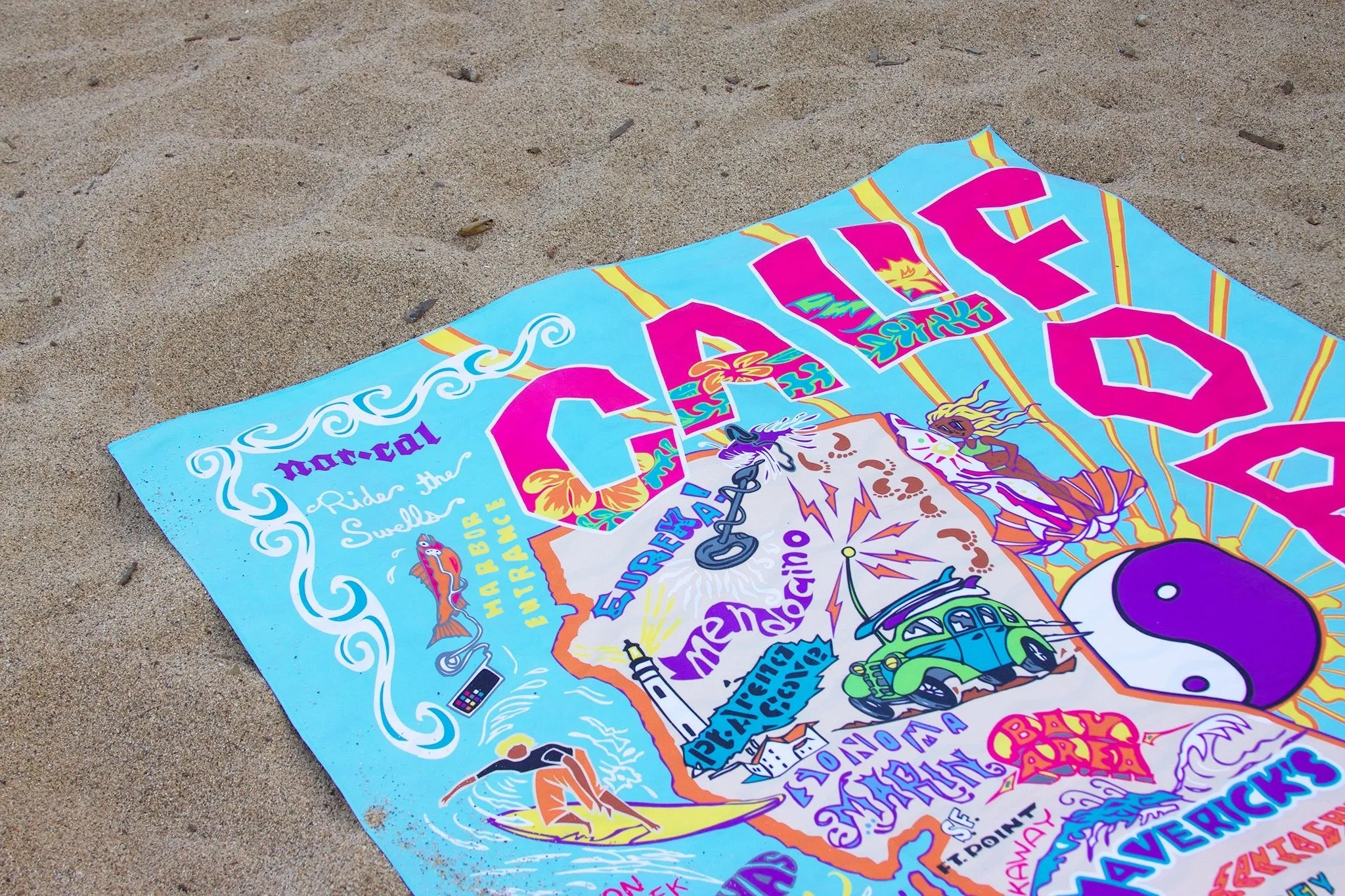 California Surf Beach & Travel Towel