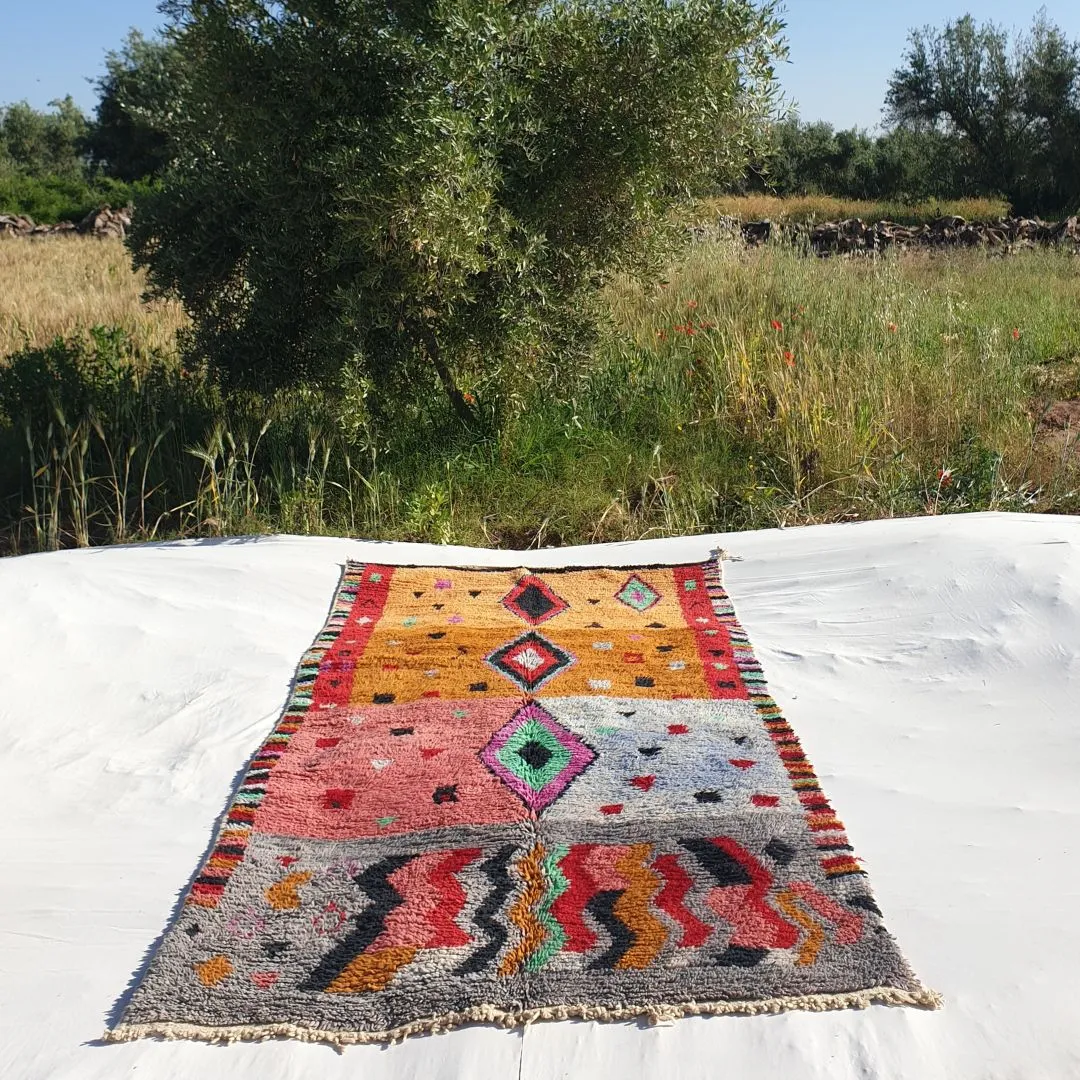 Canela - Boujad 5x9 Moroccan Rug | Colorful Handmade wool Carpet | 9x5 Ft | 2,75x1,50 m