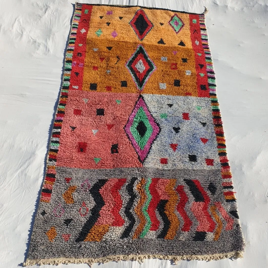 Canela - Boujad 5x9 Moroccan Rug | Colorful Handmade wool Carpet | 9x5 Ft | 2,75x1,50 m