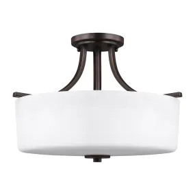 Canfield 3-Light Semi-Flush Mount