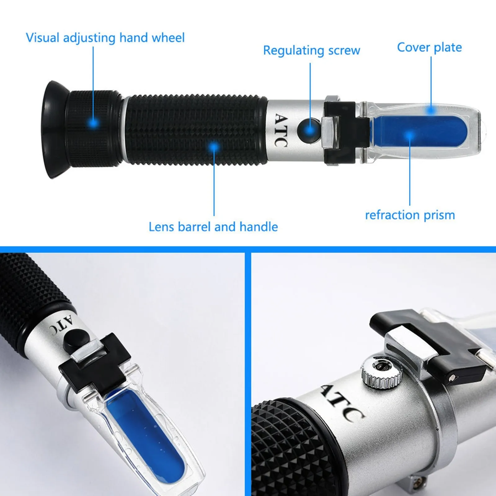 Car Antifreeze Refractometer -50-0 Degree Urea Freezing Point