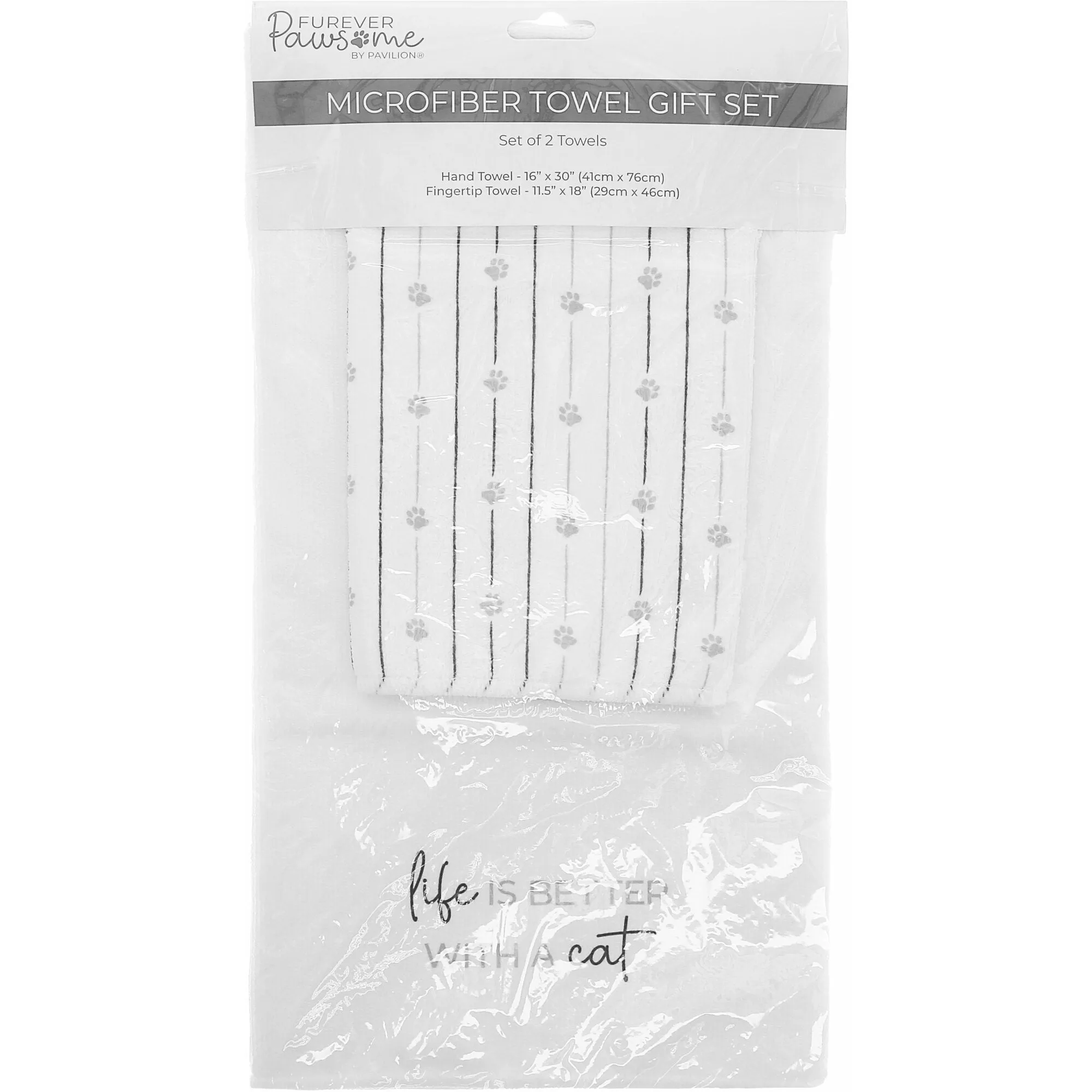 Cat Hand & Fingertip Towel Gift Set