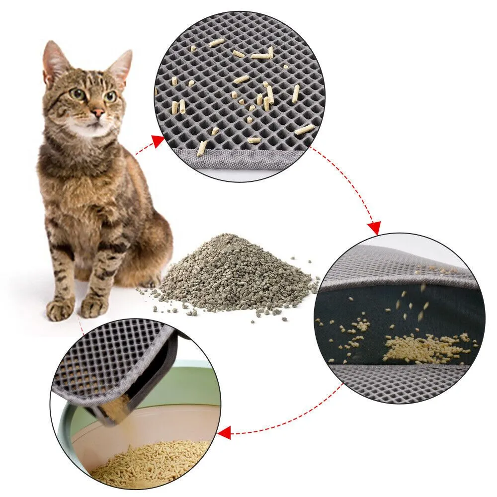 Cat Litter Mat: Stop Litter Scattering and Urine Stains – Easy to Clean
