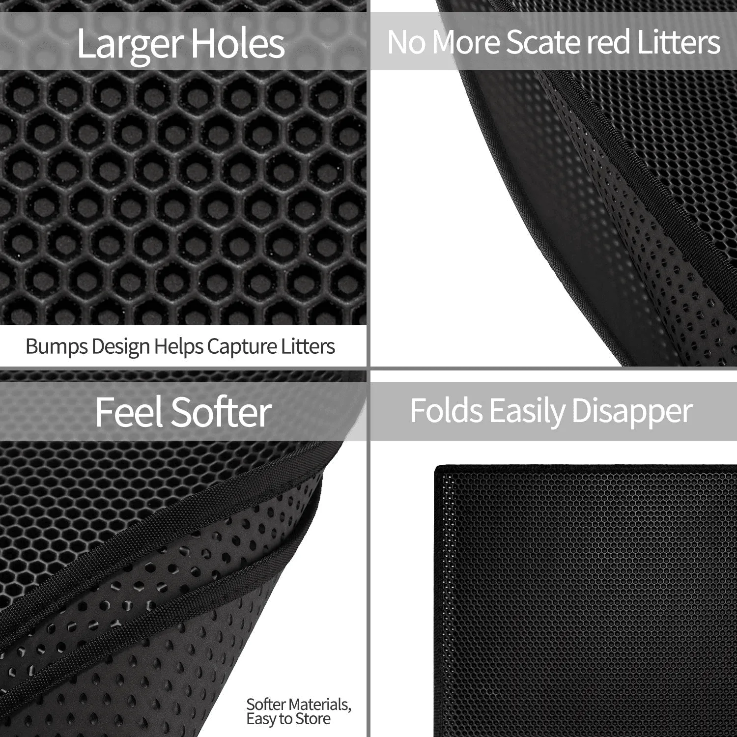 Cat Litter Mat: Stop Litter Scattering and Urine Stains – Easy to Clean