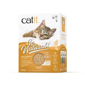 Catit Go Natural Wood Clumping Cat Litter Pellets 7.5kg
