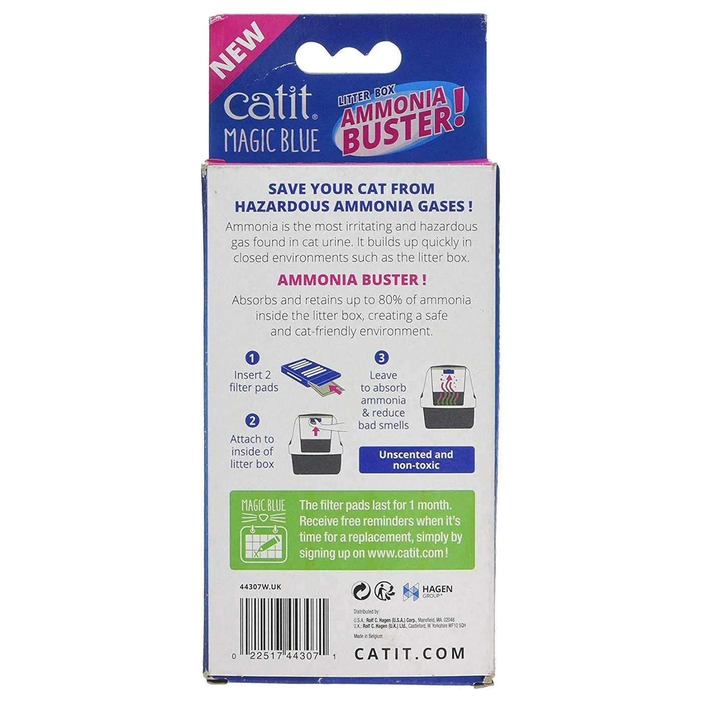 Catit Magic Blue Ammonia Buster - 2 Pack