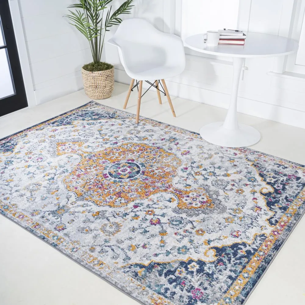Cazombo Lorena Ornate Boho Medallion Area Rug