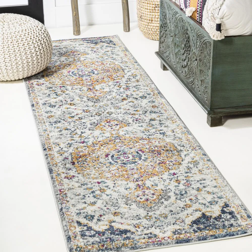 Cazombo Lorena Ornate Boho Medallion Area Rug