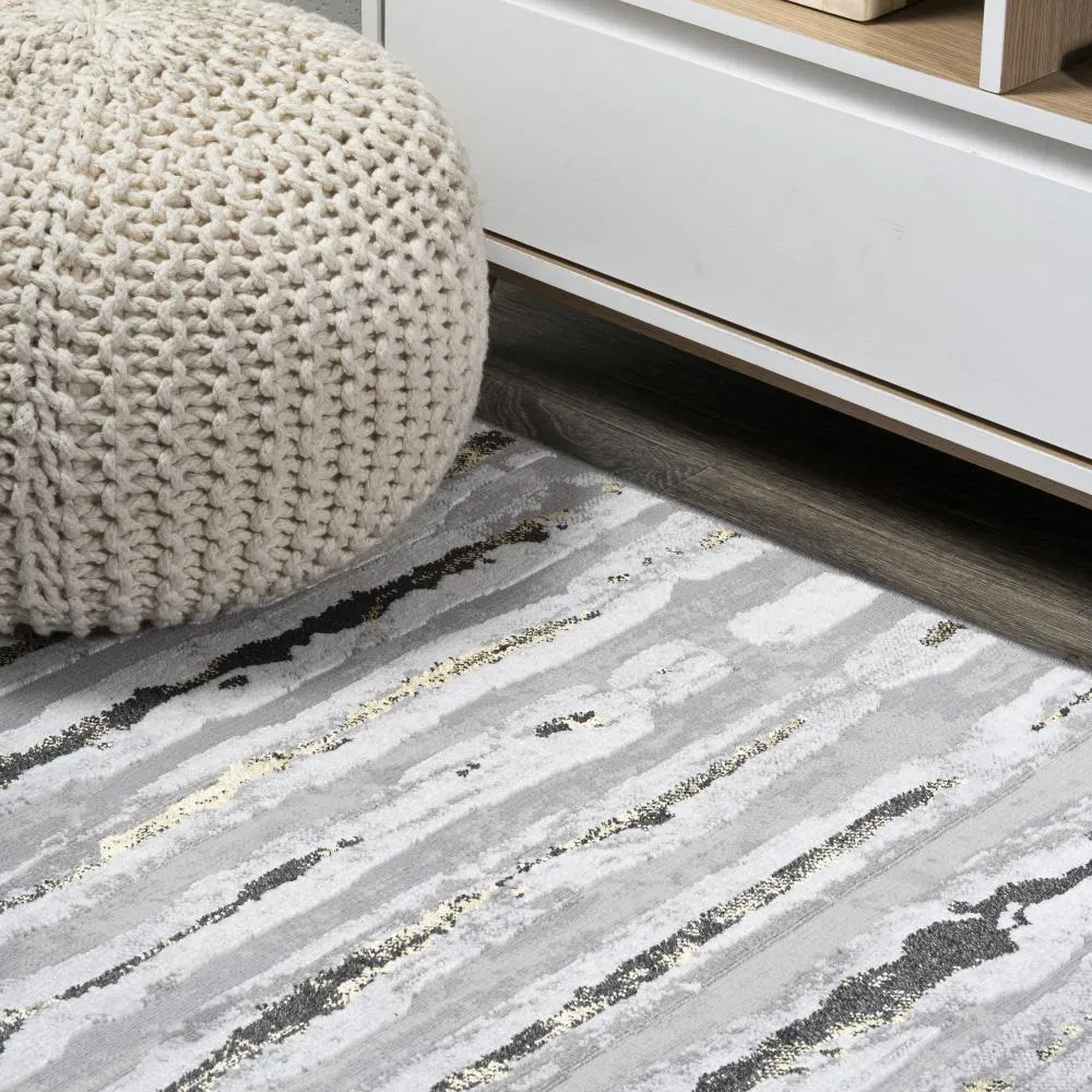Chogolisa Batten Modern Stripe Area Rug