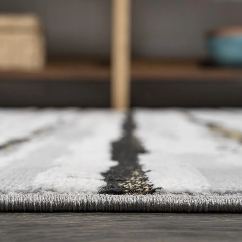 Chogolisa Batten Modern Stripe Area Rug
