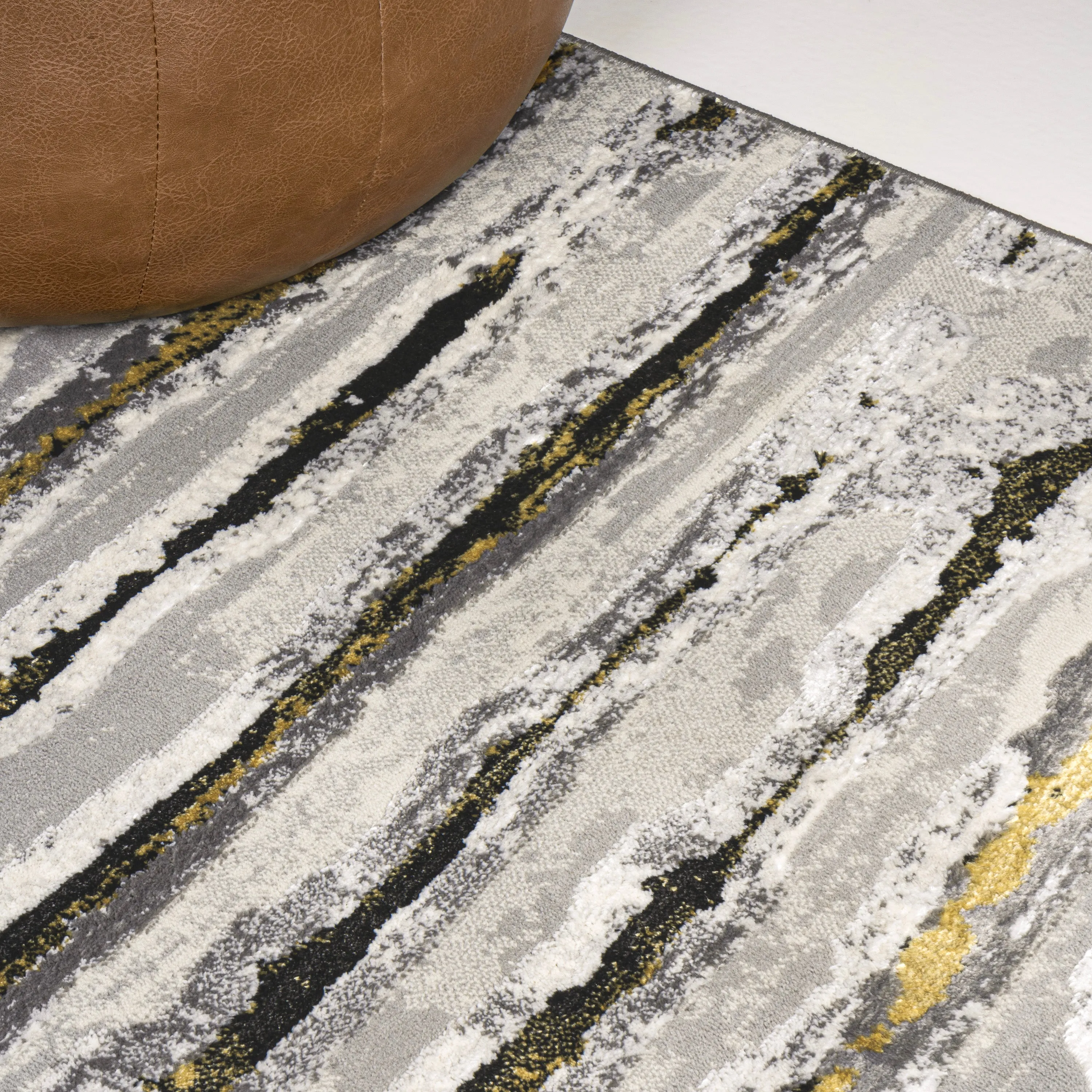 Chogolisa Batten Modern Stripe Area Rug