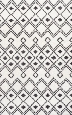 Conde Caimari Moroccan Diamond Shag Area Rug