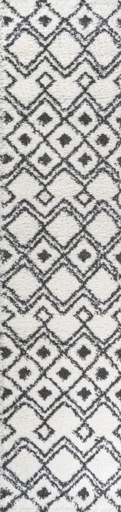 Conde Caimari Moroccan Diamond Shag Area Rug