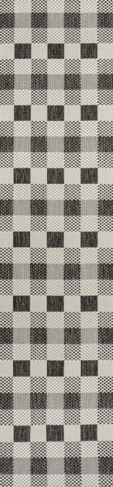 Courtyard Traditional Geometric Bold Gingham Indoor/Outdoor Area Rug