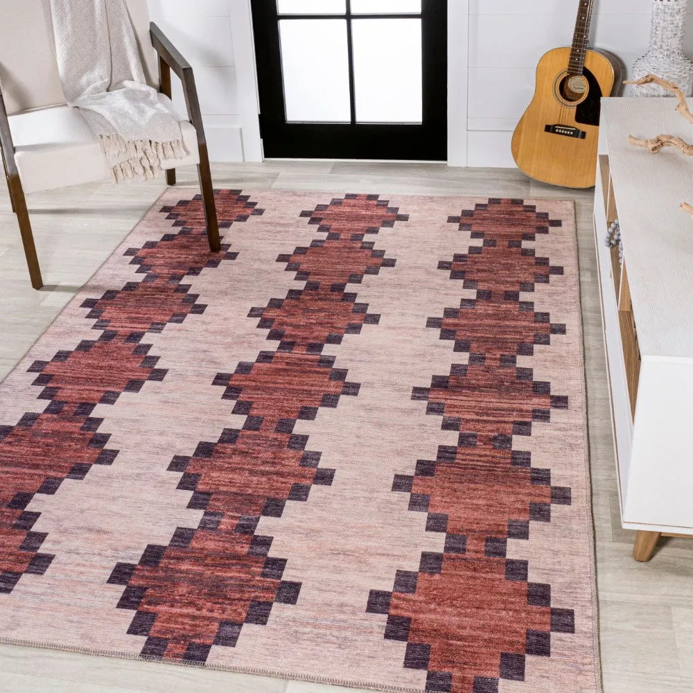 Craig Modern Trellis Kilim Area Rug