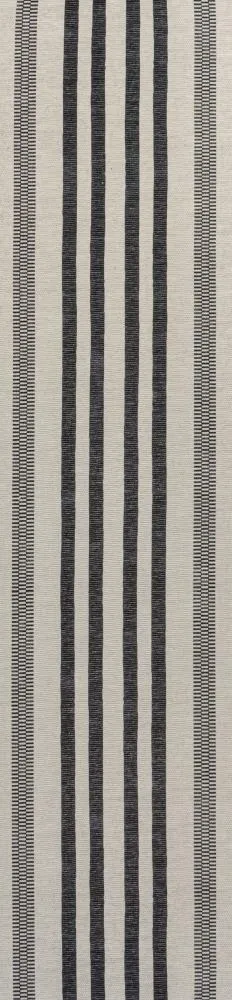 Curry Geometric Striped Machine-washable Area Rug