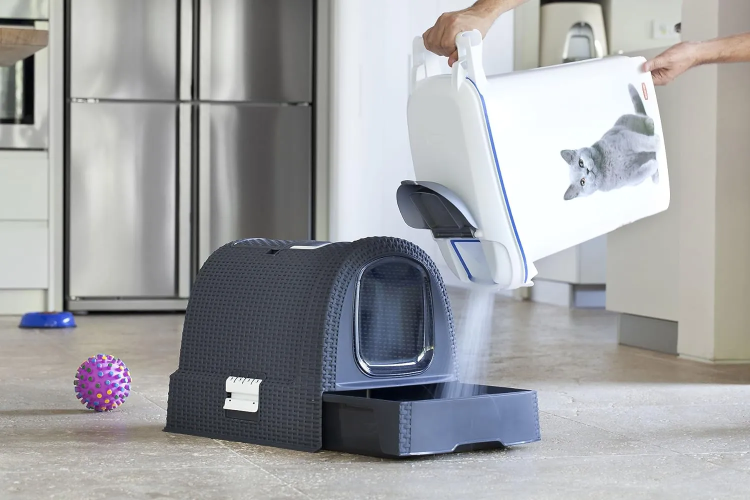 Curver Rattan Style Cat Litter Box
