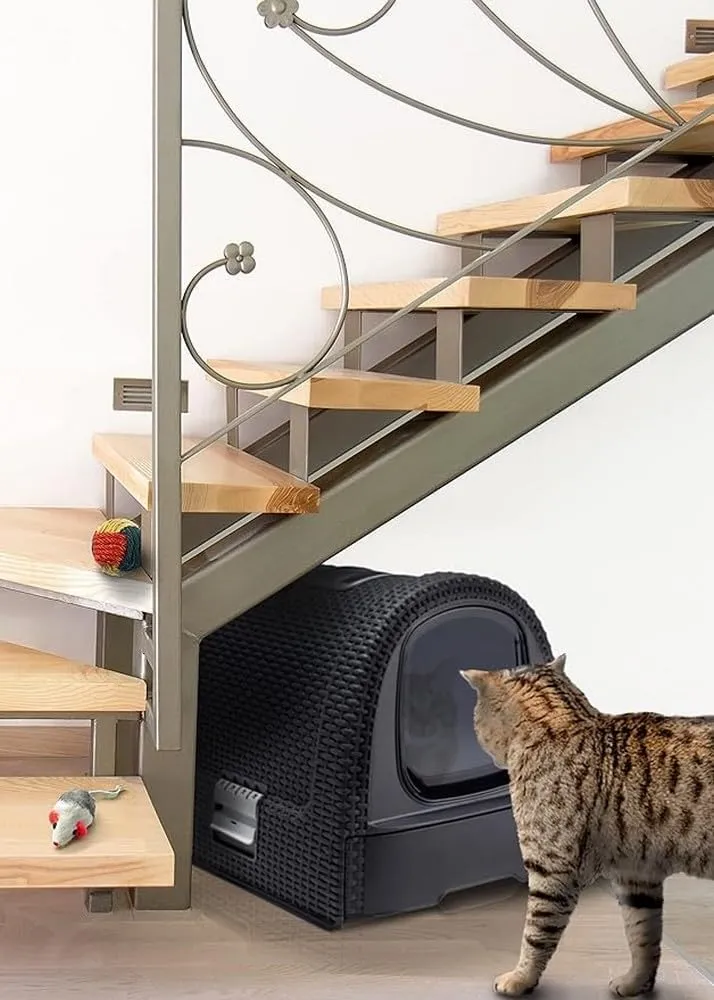 Curver Rattan Style Cat Litter Box