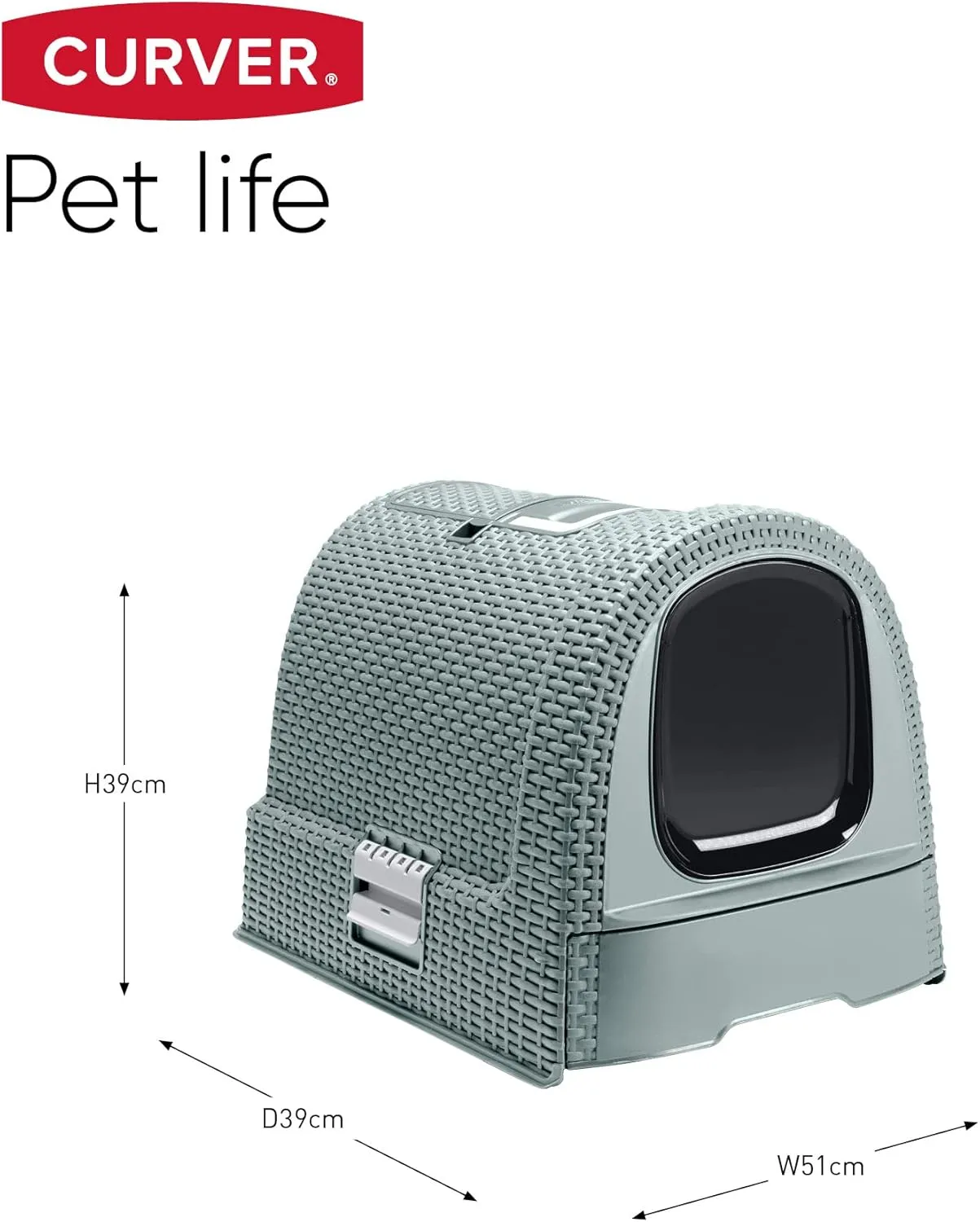 Curver Rattan Style Cat Litter Box