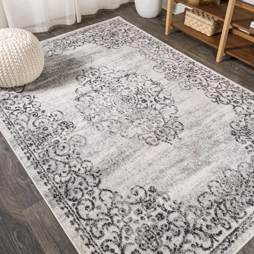 Delphinus Minori Filigree Medallion Area Rug