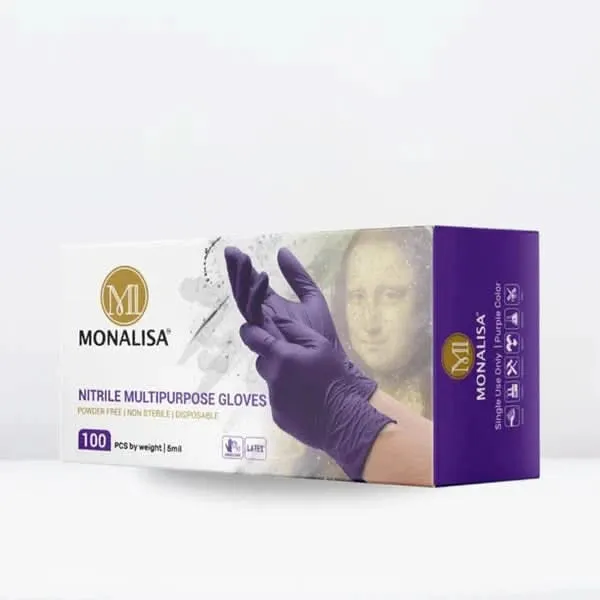 Disposable Gloves Monalisa Blue 5mil Nitrile Gloves CMONB5