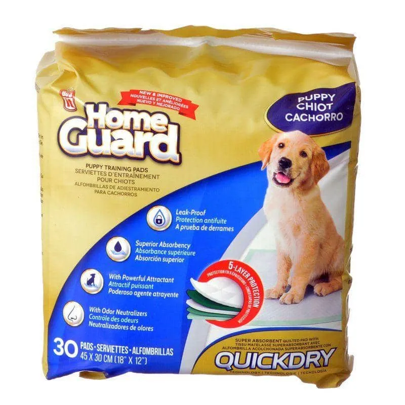 DogIt Home Guard Puppy Training Pads - Small - 30 Pack - (18" x 12")