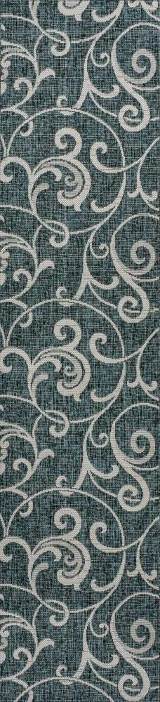 Domani Traditional Classic All-Over Scroll Indoor/Outdoor Area Rug