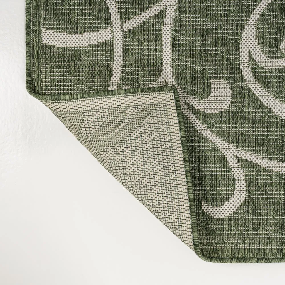 Domani Traditional Classic All-Over Scroll Indoor/Outdoor Area Rug