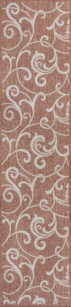 Domani Traditional Classic All-Over Scroll Indoor/Outdoor Area Rug