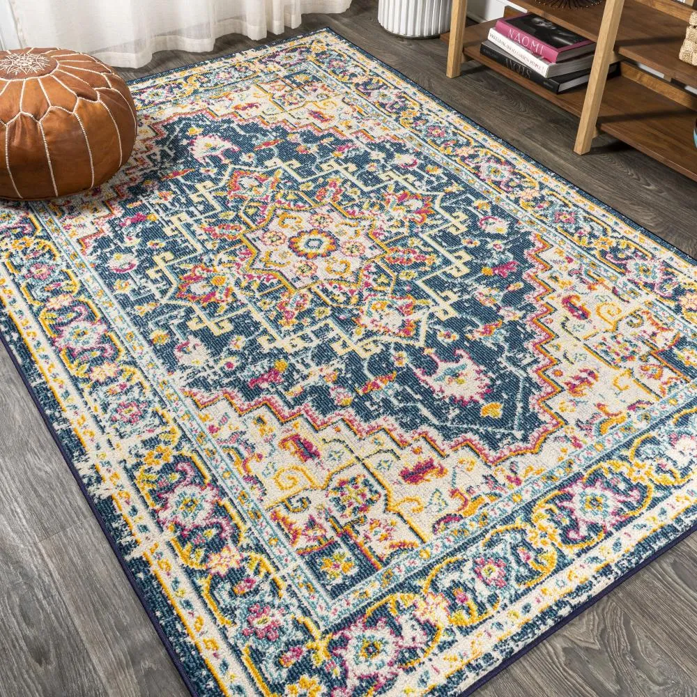 Draco Brooklyn Geometric Medallion Area Rug